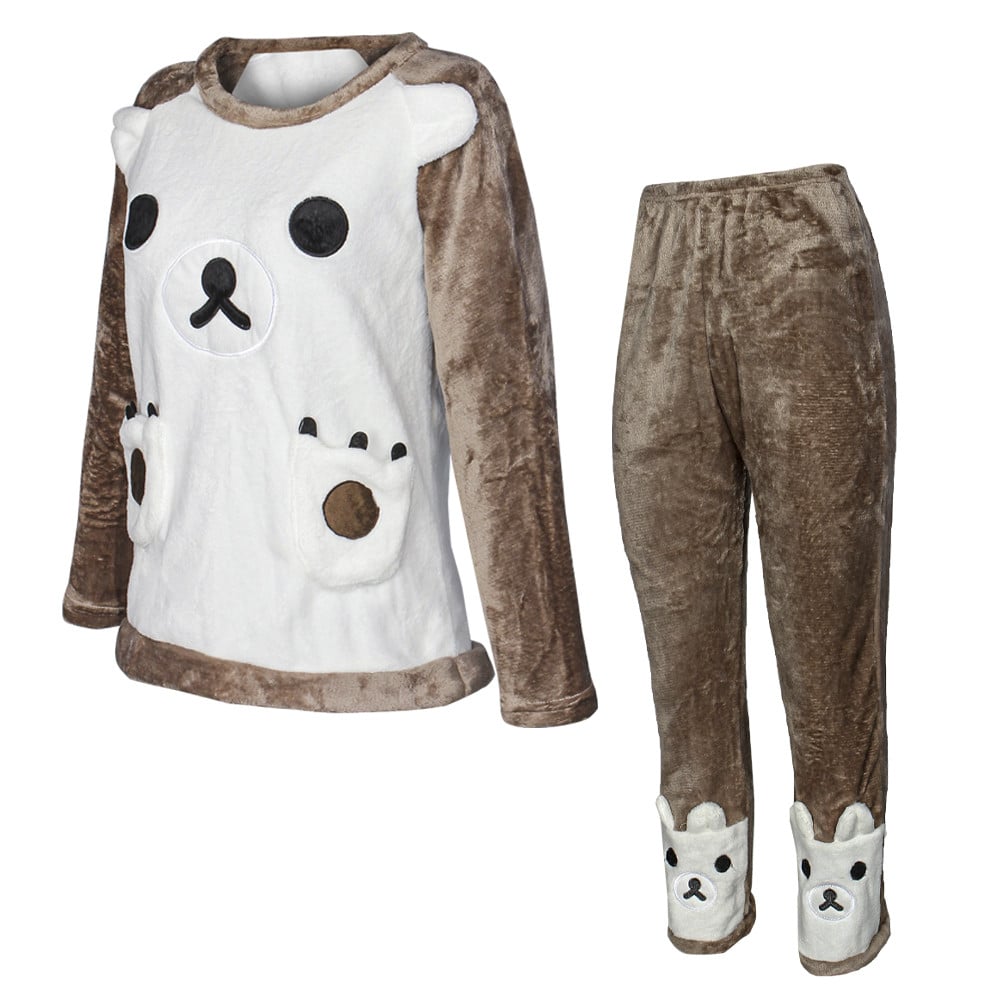 Пижама женская Bear L Brown/White (6410239dafd6c574254cd32e)