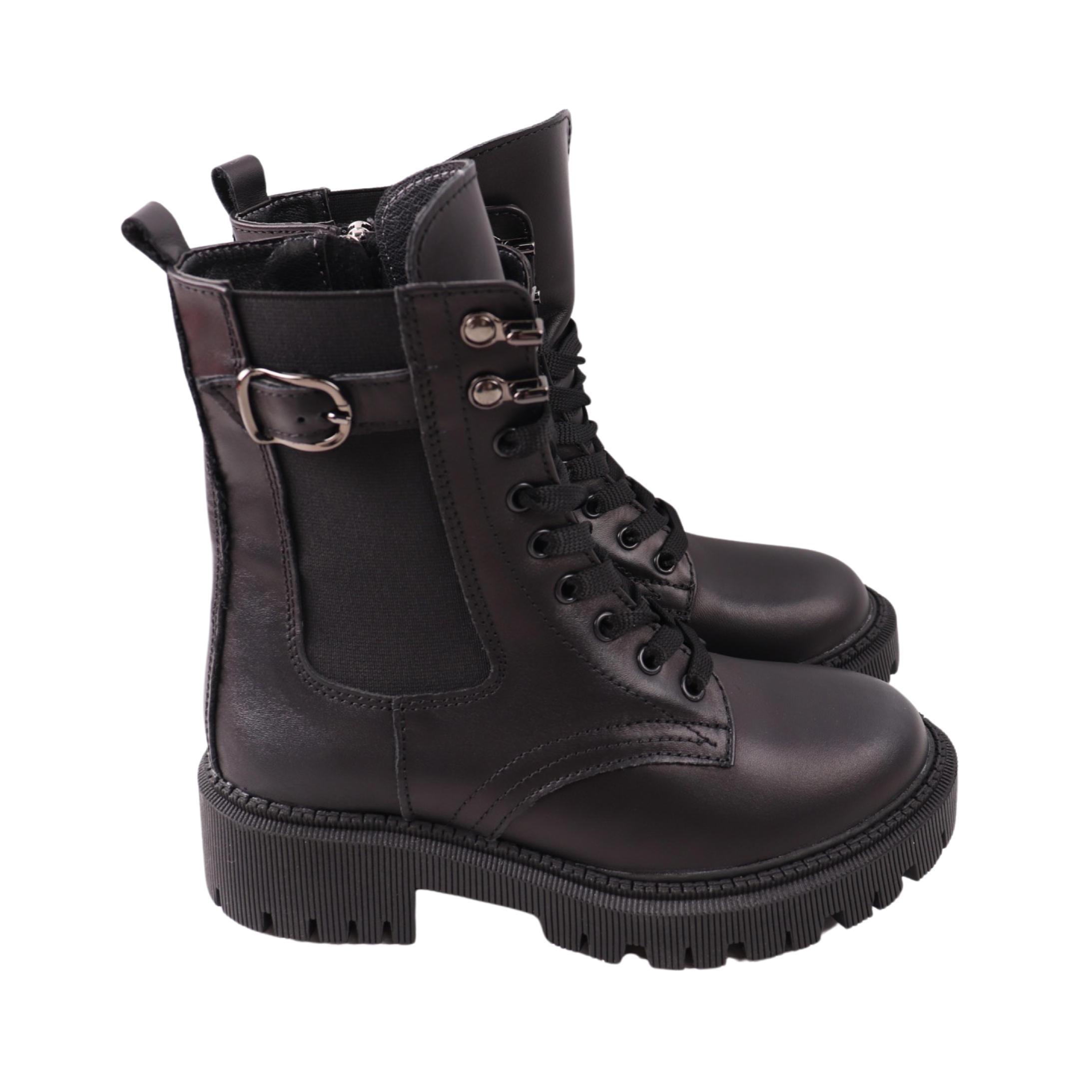 Ботинки женские Maxus 140-24ZHC натуральная кожа р. 34 Черный (29185227)