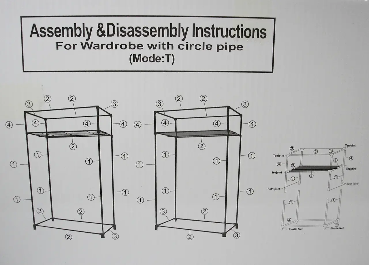 Тканинна шафа складана Storage Wardrobe 8864 на 2 секції 146х67х45 см - фото 9