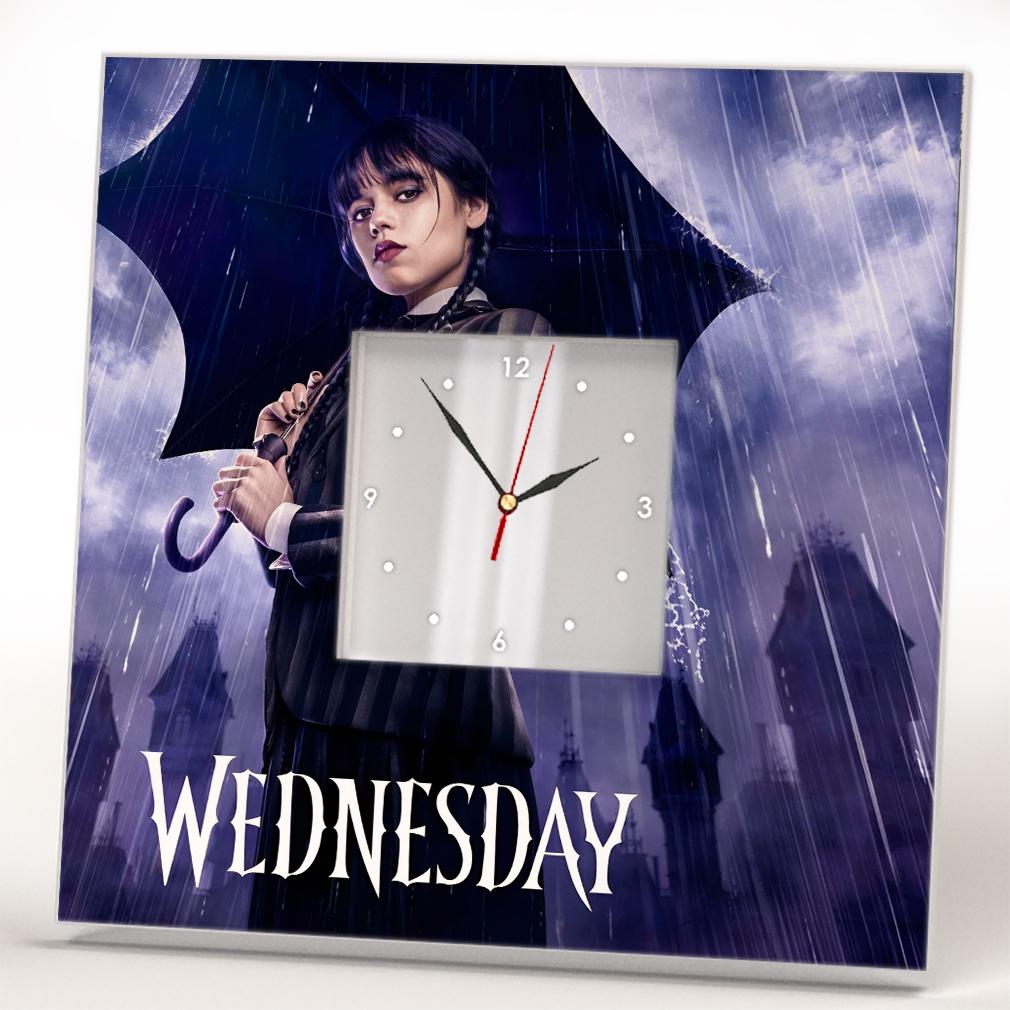 Годинник Венздей "Сімейка Аддамс" 260x260 мм (C04331) Годинник Венздей "Сімейка Аддамс" 260x260 мм (C04331)