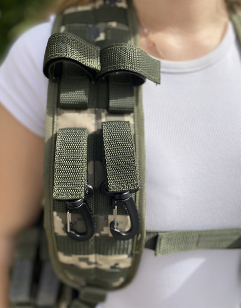 Карабін-тримач Clefers Tac molle для спорядження 2 шт. Олива (5024601) - фото 5