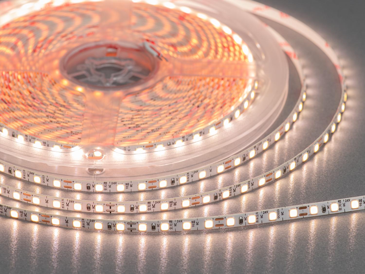 Світлодіодна стрічка 24 В 120 діодів на метр 5 мм Теплий (P24-2835-120-WW-20-5) Світлодіодна стрічка 24 В 120 діодів на метр 5 мм Теплий (P24-2835-120-WW-20-5)