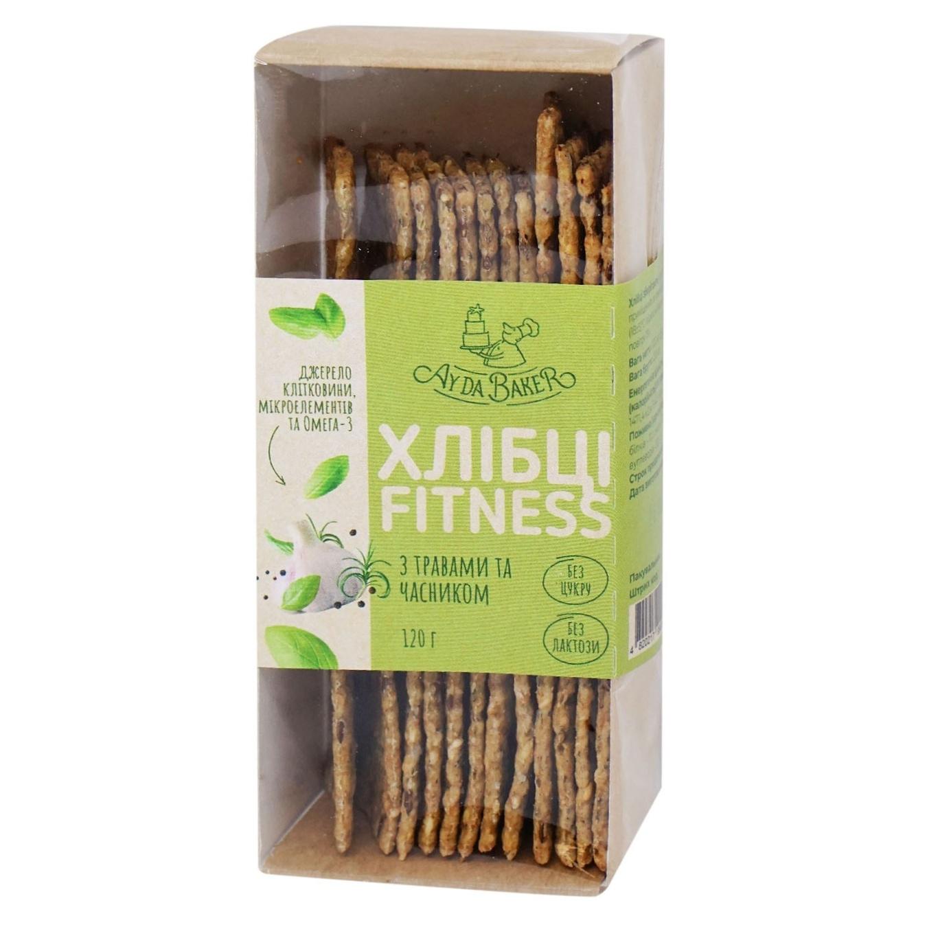 Хлебцы Fitness с травами и чесноком Ay Da Baker Фитнес 120 г (1851091207)