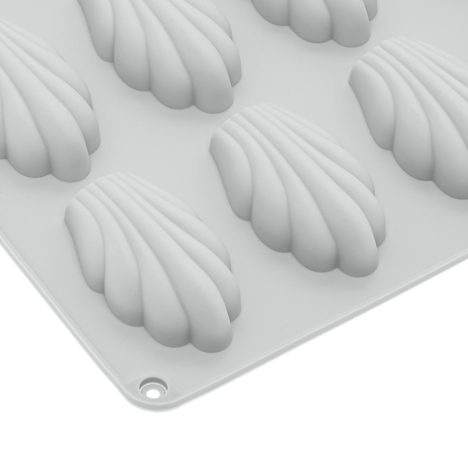 Форма для випікання печива C380 Мадлен силіконова на 18 мушель 32х24х1,4 см Сірий (87167) - фото 6
