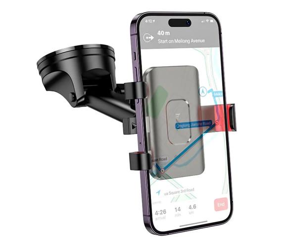 Держатель автомобильный Hoco H22 на лобовое стекло Black/Red - фото 3 Держатель автомобильный Hoco H22 на лобовое стекло Black/Red - фото 3