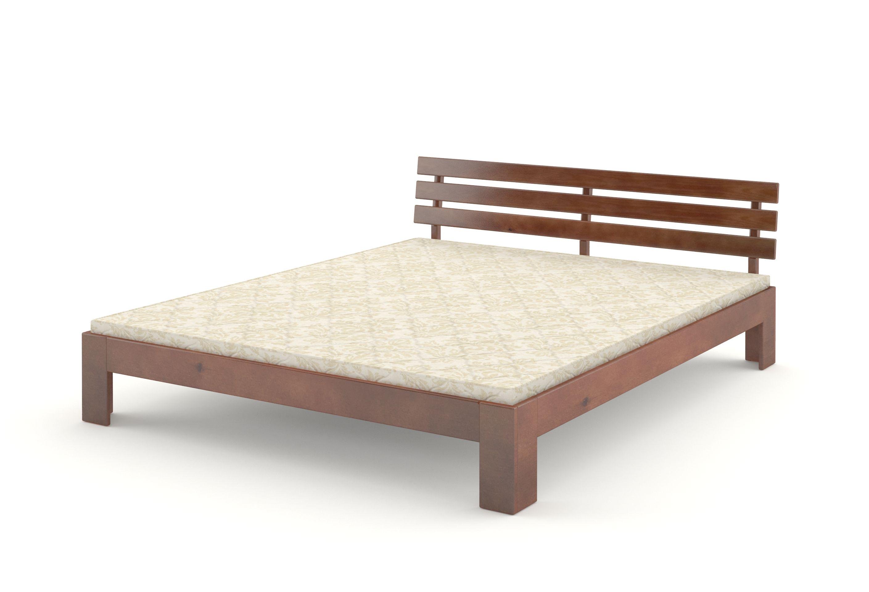 Ліжко двоспальне MebiGrand Новара 180х200 см Горіх лісовий (DMBG-2116)