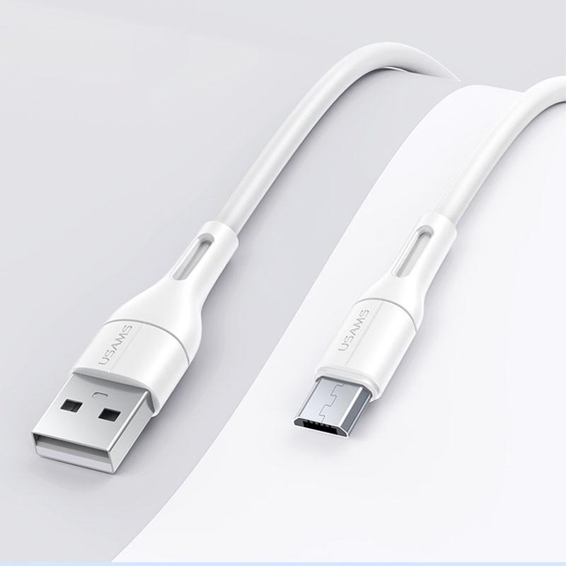 Кабель Usams US-SJ502 U68 USB/MicroUSB 1 м Белый (00000051935_1) - фото 2