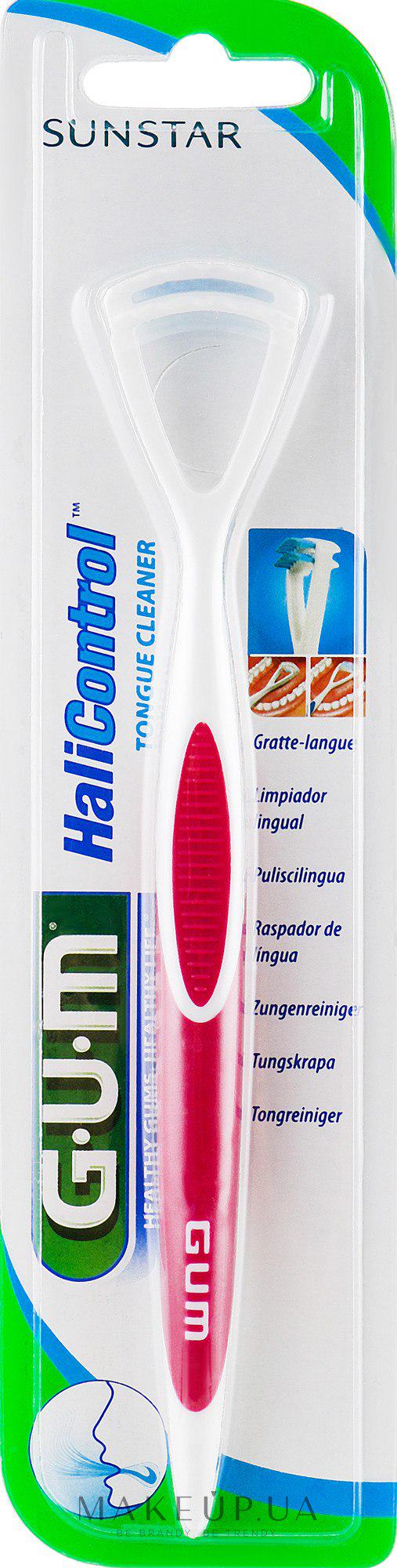 Щетка скребок для языка GUM Halicontrol Красный