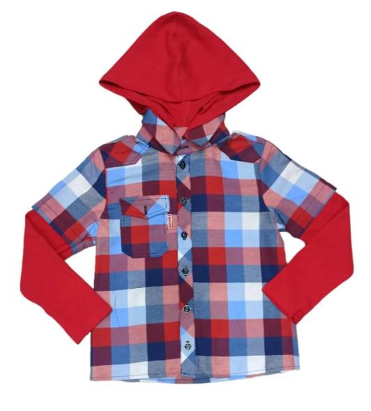 Футболка з довгим рукавом для хлопчика Bembi РБ 43 116 см Червоний