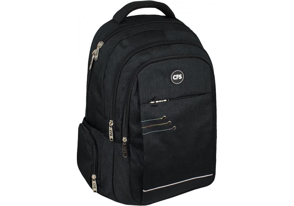 Рюкзак молодежный Cool For School 42х29х18см 16-25 л Черный (CF85620-04)