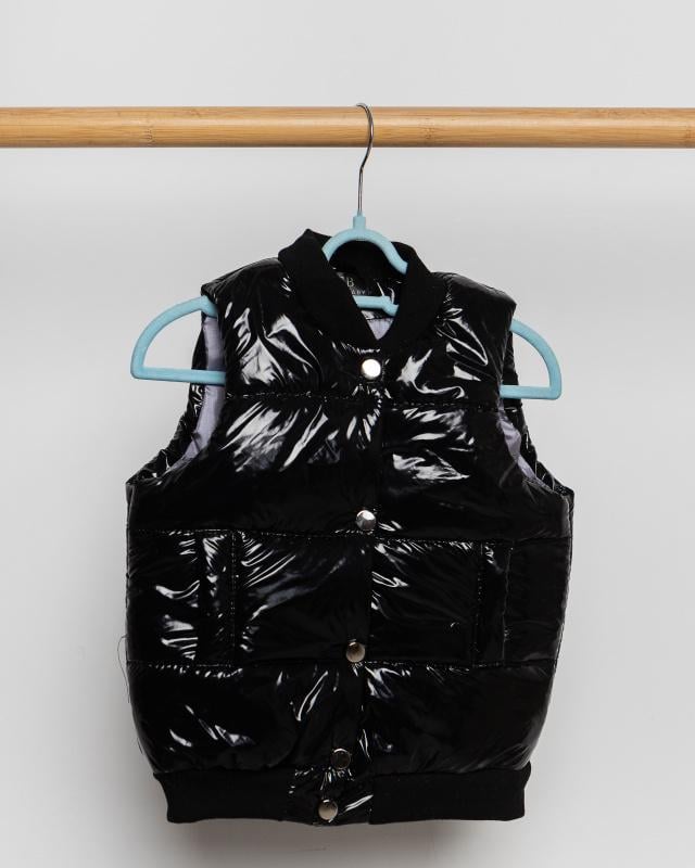 Безрукавка без капюшона 128 см Черный (ББКМ98-140-д)