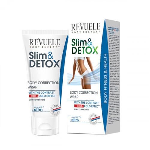 Коригуюче обгортання для тіла Revuele Slim & Detox з контрастним гарячим і холодним ефектом 200 мл