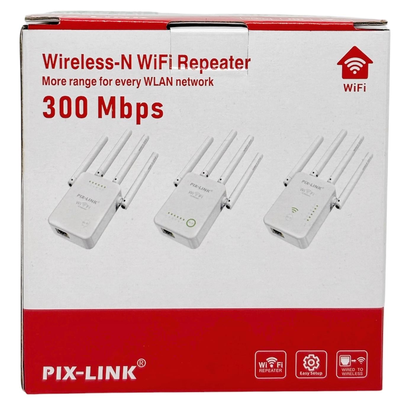 ᐉ Репитер Wi-Fi Pix Link 2.4 GHz 300 Мбит 4 антенны (34115127