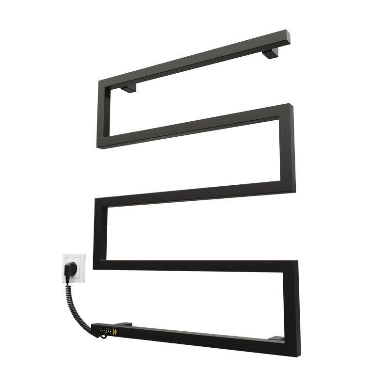 Рушникосушарка електрична KOSSER Зета 685х550 EL з таймером змійовик Чорний (2000962919622)