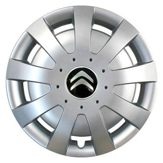 Автомобильные колпаки SKS 309 R15 с логотипом Citroen 4 шт. Серебристый