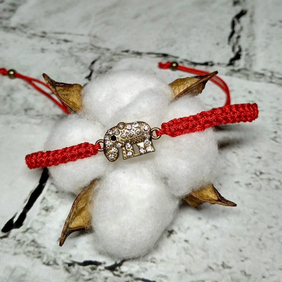 Браслет с красной нитью Слоник (2-4-8-18-6) Браслет с красной нитью Слоник (2-4-8-18-6)