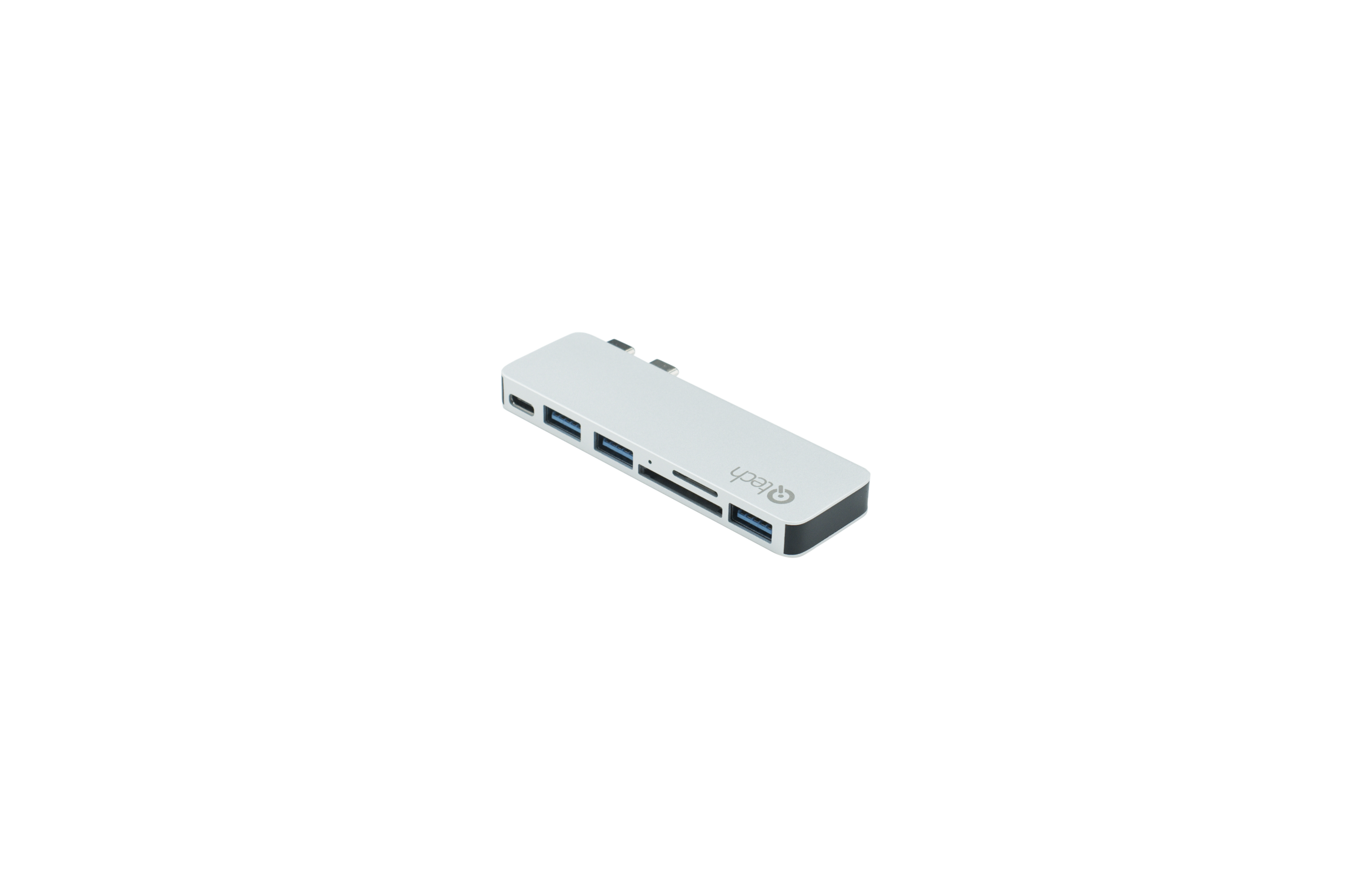 USB-хаб Qitech Aluminum Mini Type-C Silver (QT-Hub4_sl) - фото 3 USB-хаб Qitech Aluminum Mini Type-C Silver (QT-Hub4_sl) - фото 3