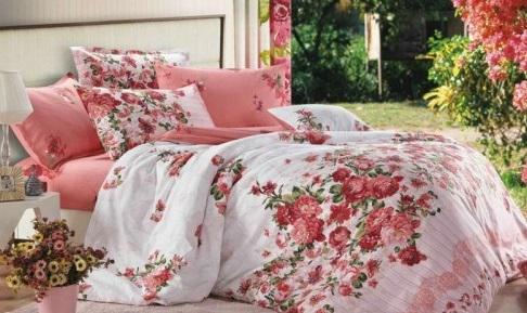 Комплект постельного белья Zastelli 3542-3543 сатин полуторный 145х210 Розовый