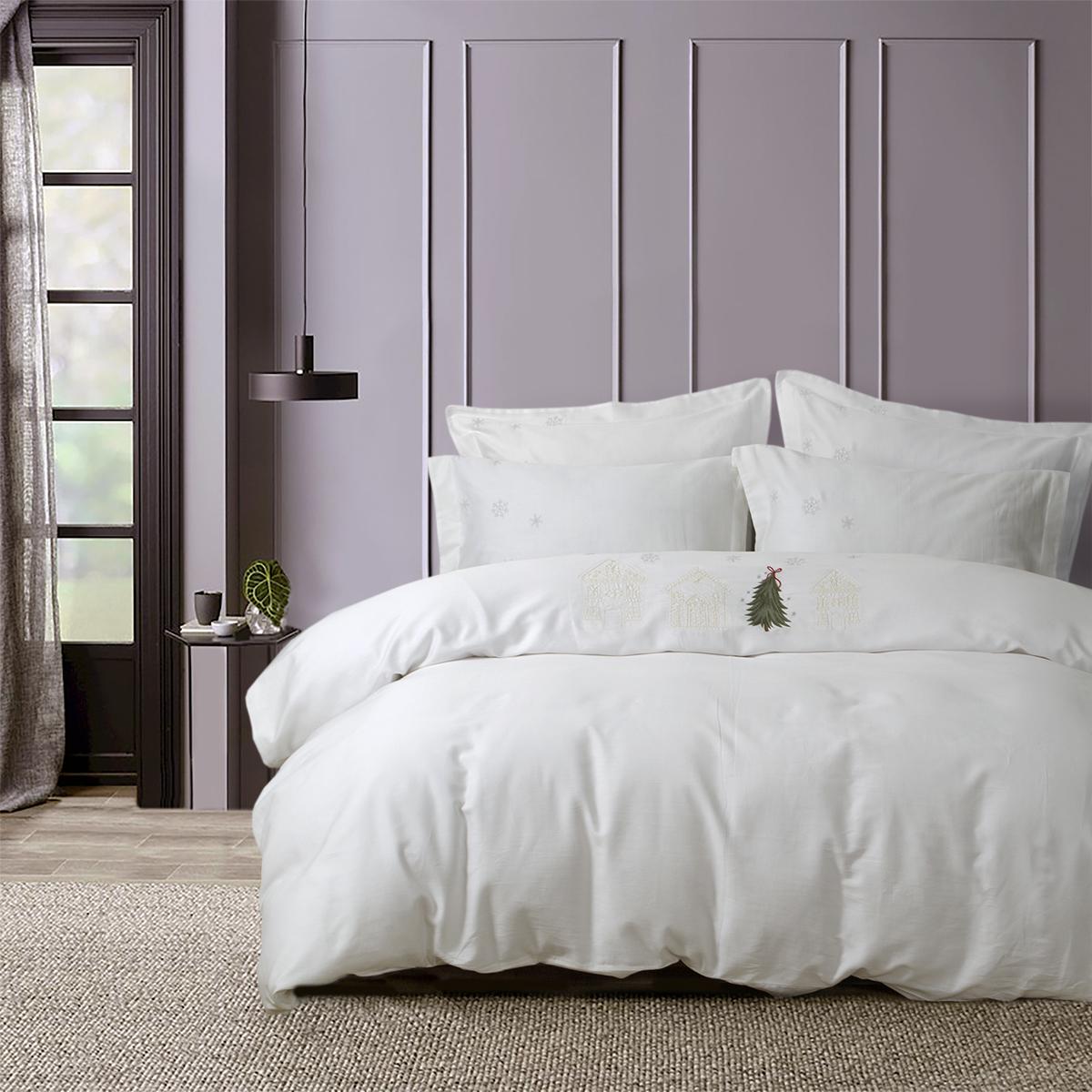 Комплект постельного белья Lotus Home Craft Collection Christmas Tale сатин евро (svt-2000022336710)