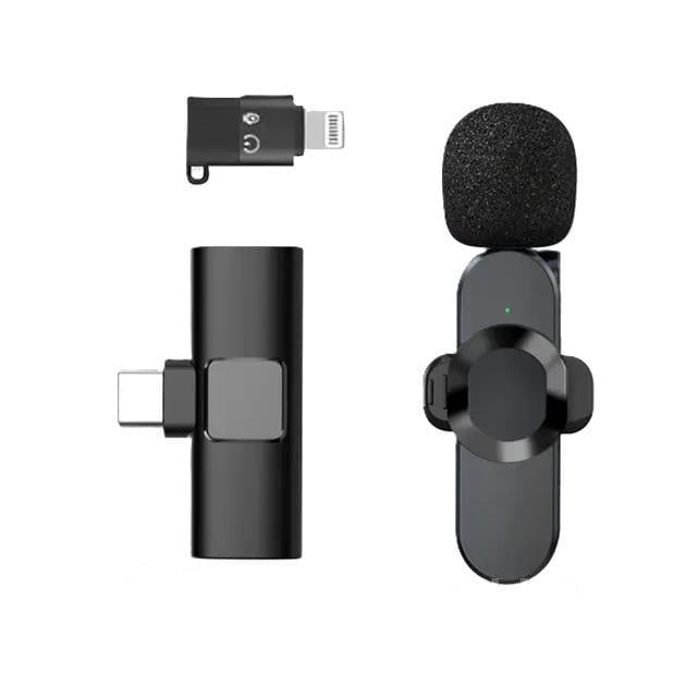 Микрофон петличный Borofone BFK12 Trophy lavalier Wireless Digital Microphone Type-C Black (605537) Микрофон петличный Borofone BFK12 Trophy lavalier Wireless Digital Microphone Type-C Black (605537)