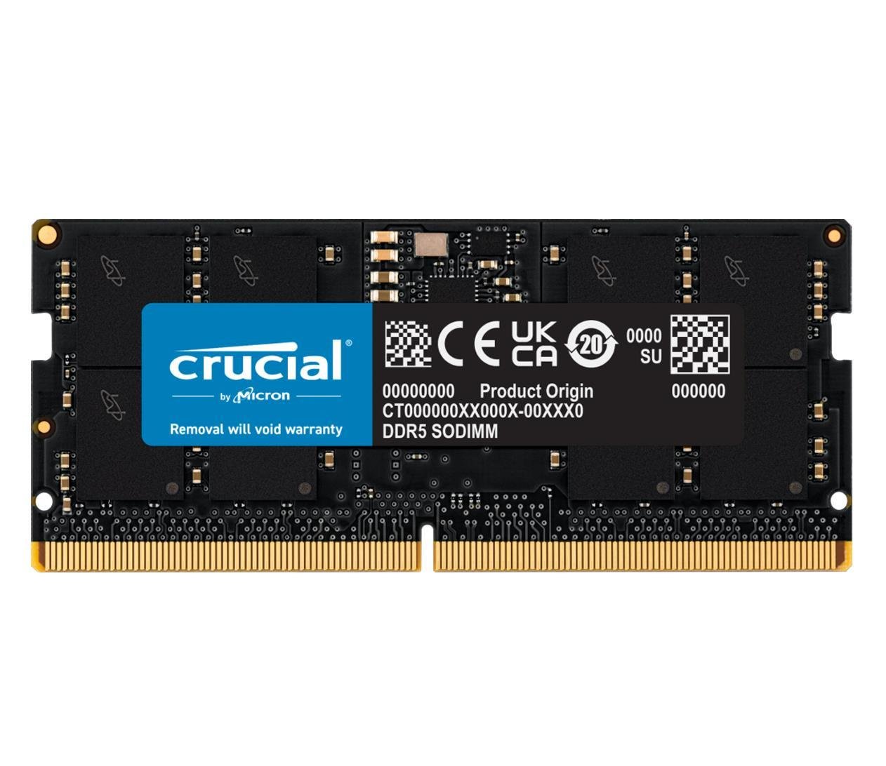 Оперативна пам'ять для ноутбуків Crucial 16 GB SO-DIMM DDR5 4800 MHz (CT16G48C40S5) Оперативна пам'ять для ноутбуків Crucial 16 GB SO-DIMM DDR5 4800 MHz (CT16G48C40S5)