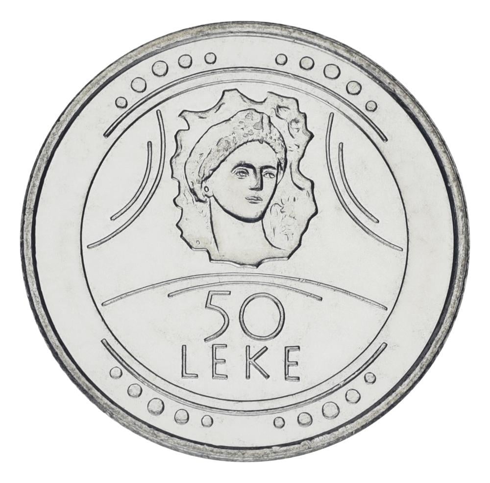 Коллекционная монета Албания 50 лек 2004 AU-UNC The beauty of Durres (М11275)
