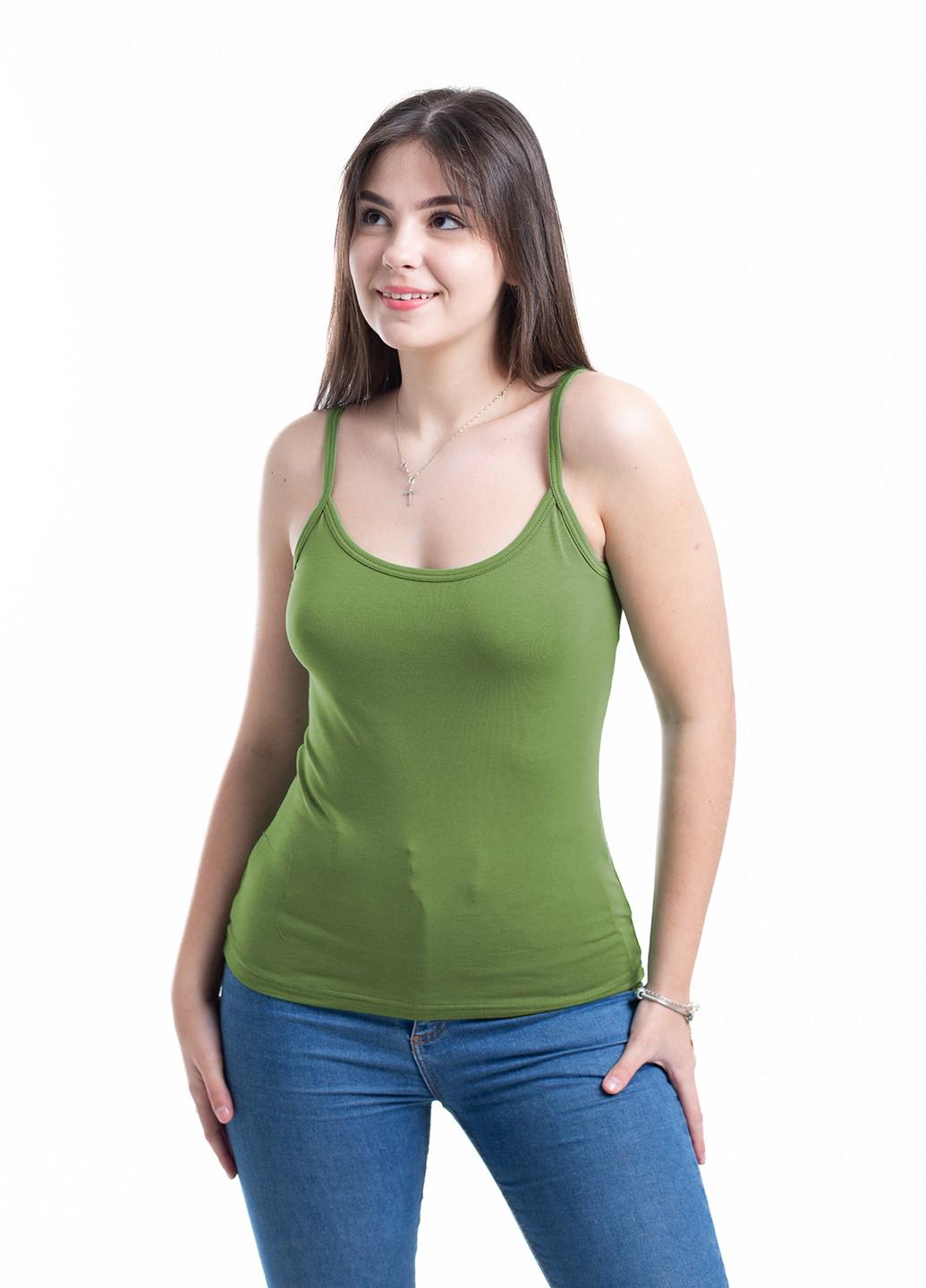 Майка женская Наталюкс S Оливковый (4121358010821)