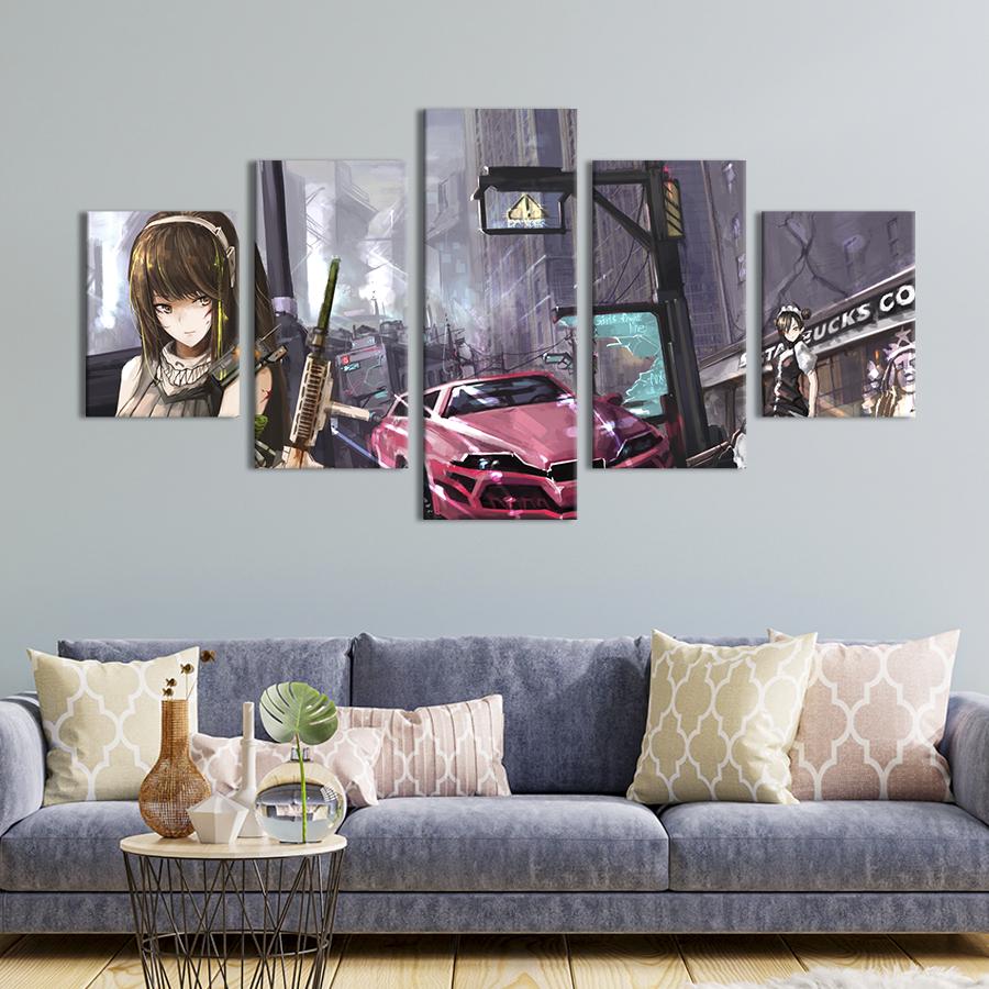 Картина на холсте Стильные Girls Frontline 112x54 см (1481-52)