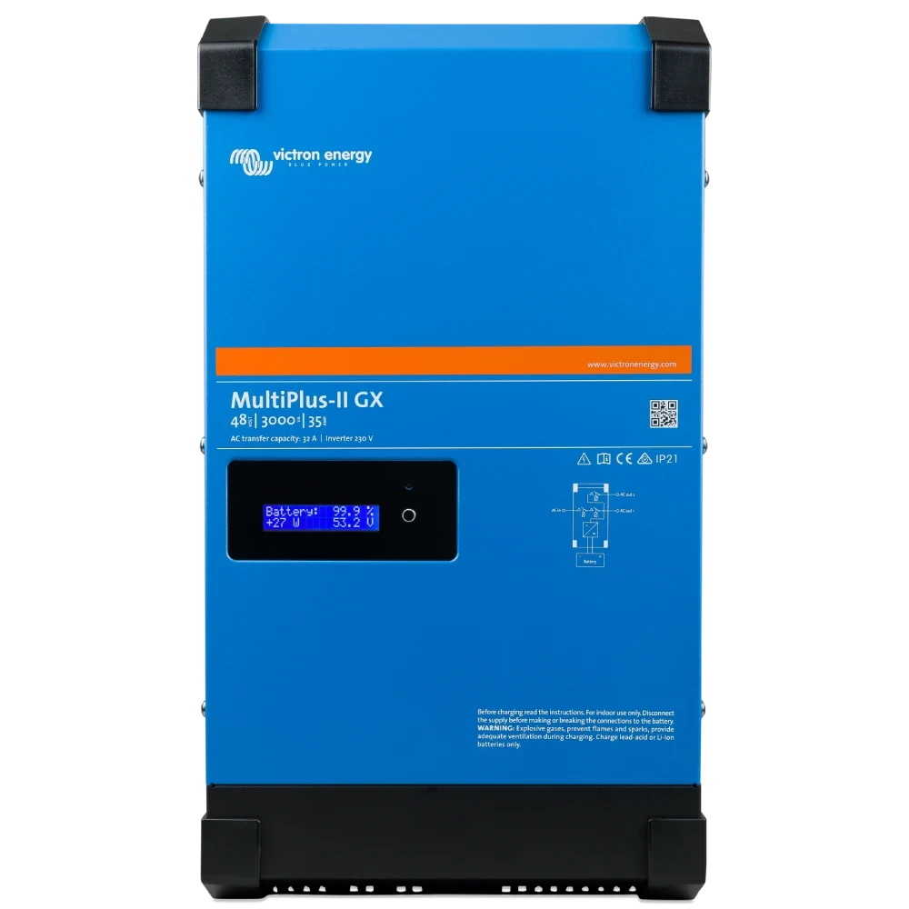 Інвертор Victron Energy MultiPlus-II GX 48/3000/35-32 однофазний чиста синусоїда (2864795018) Інвертор Victron Energy MultiPlus-II GX 48/3000/35-32 однофазний чиста синусоїда (2864795018)