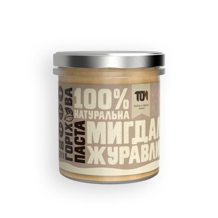 Миндальная паста ТОМ с клюквой 300 г Миндальная паста ТОМ с клюквой 300 г
