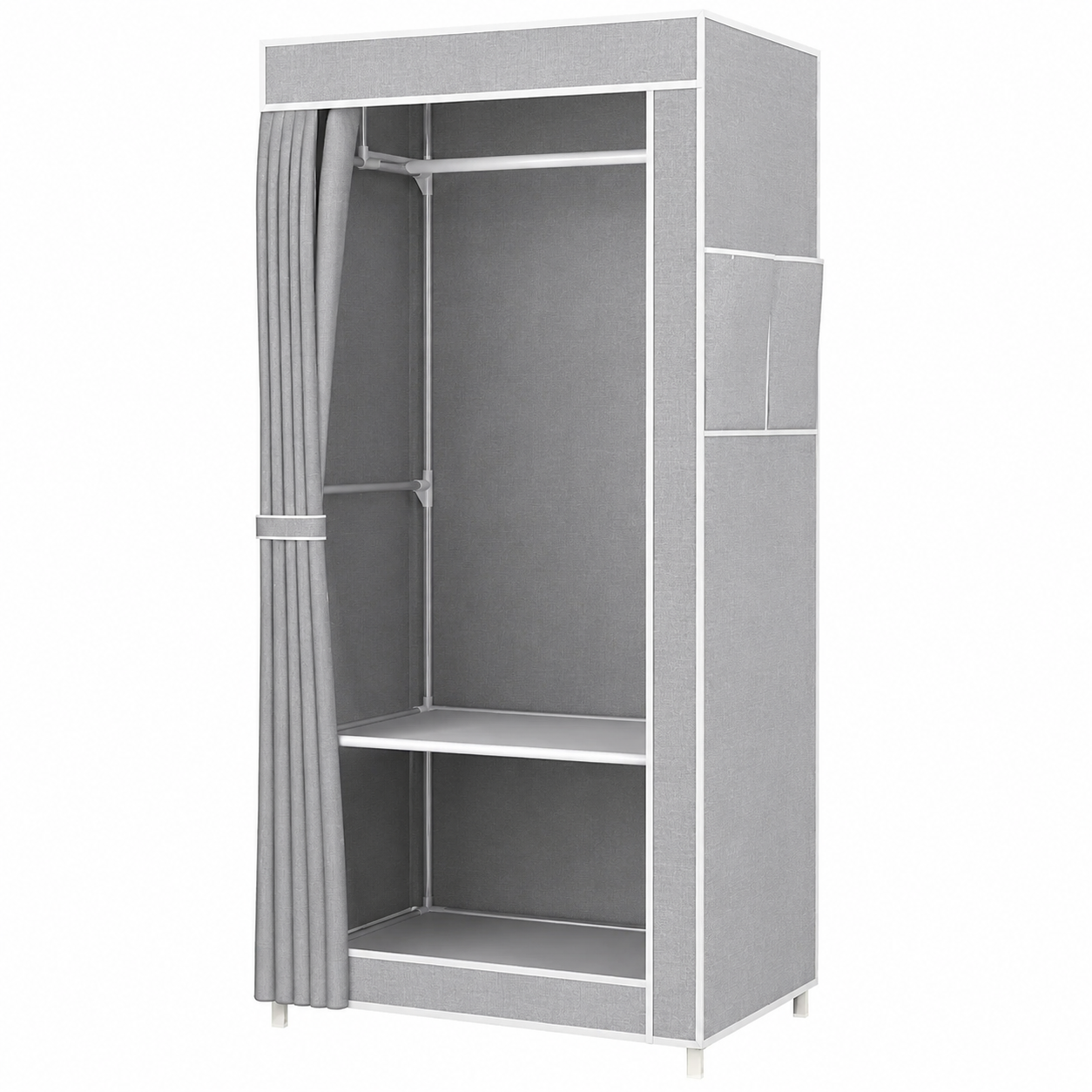 Шкаф органайзер разборный тканевый STORAGE WARDROBE G8856 для одежды и вещей 56x44x146 см Серый Шкаф органайзер разборный тканевый STORAGE WARDROBE G8856 для одежды и вещей 56x44x146 см Серый