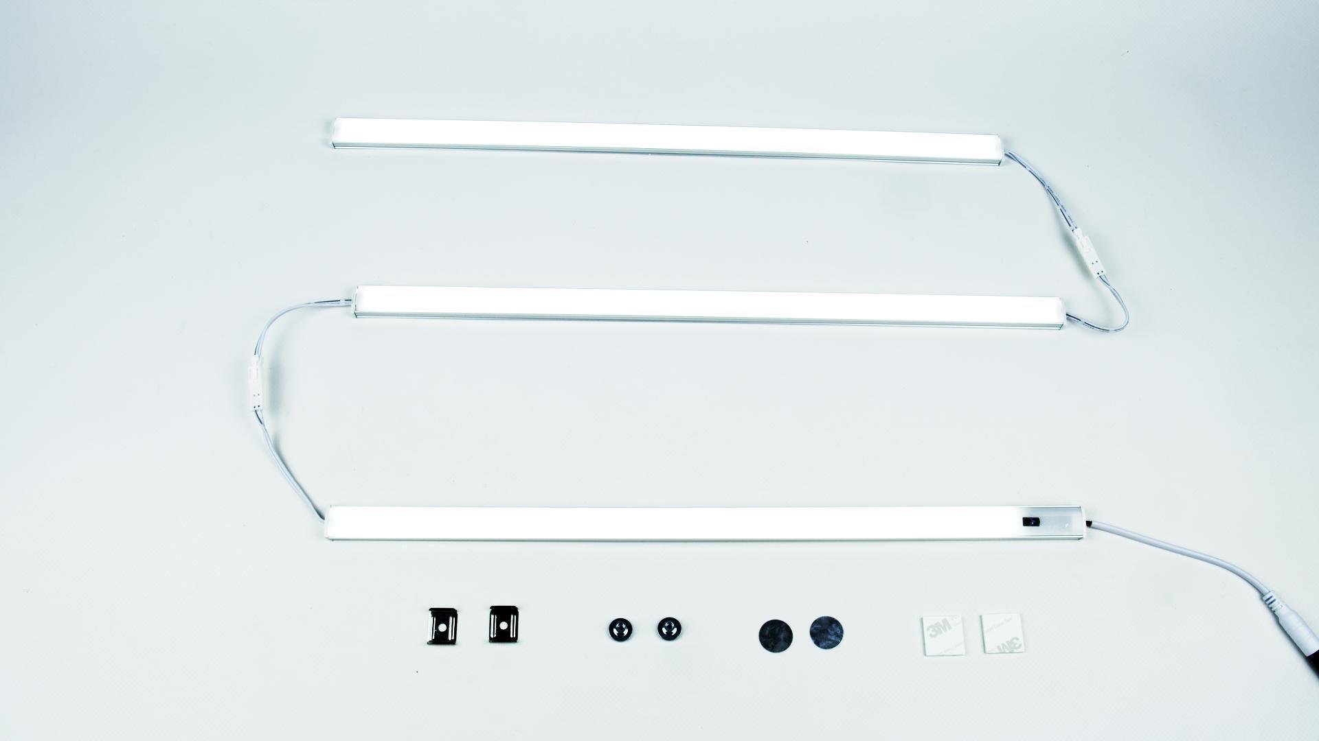 Светильник с бесконтактным выключателем MLR для кухни в профиле 1,2 м