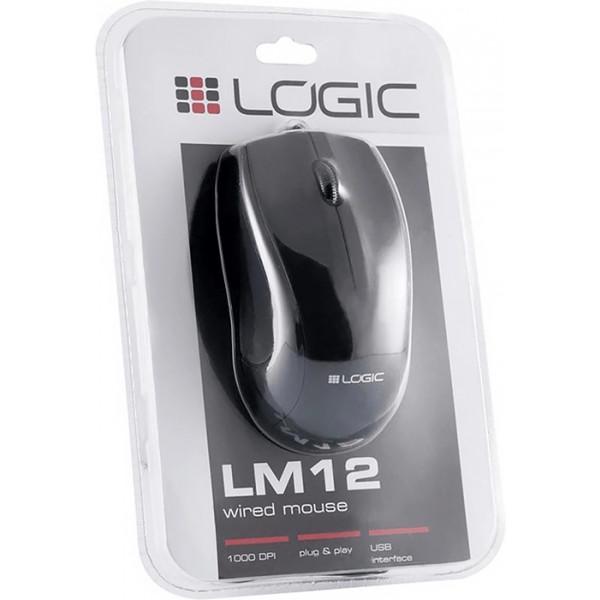 Компьютерная мышка LogicConcept LM-12 USB Черный (M-LC-LM12) - фото 4