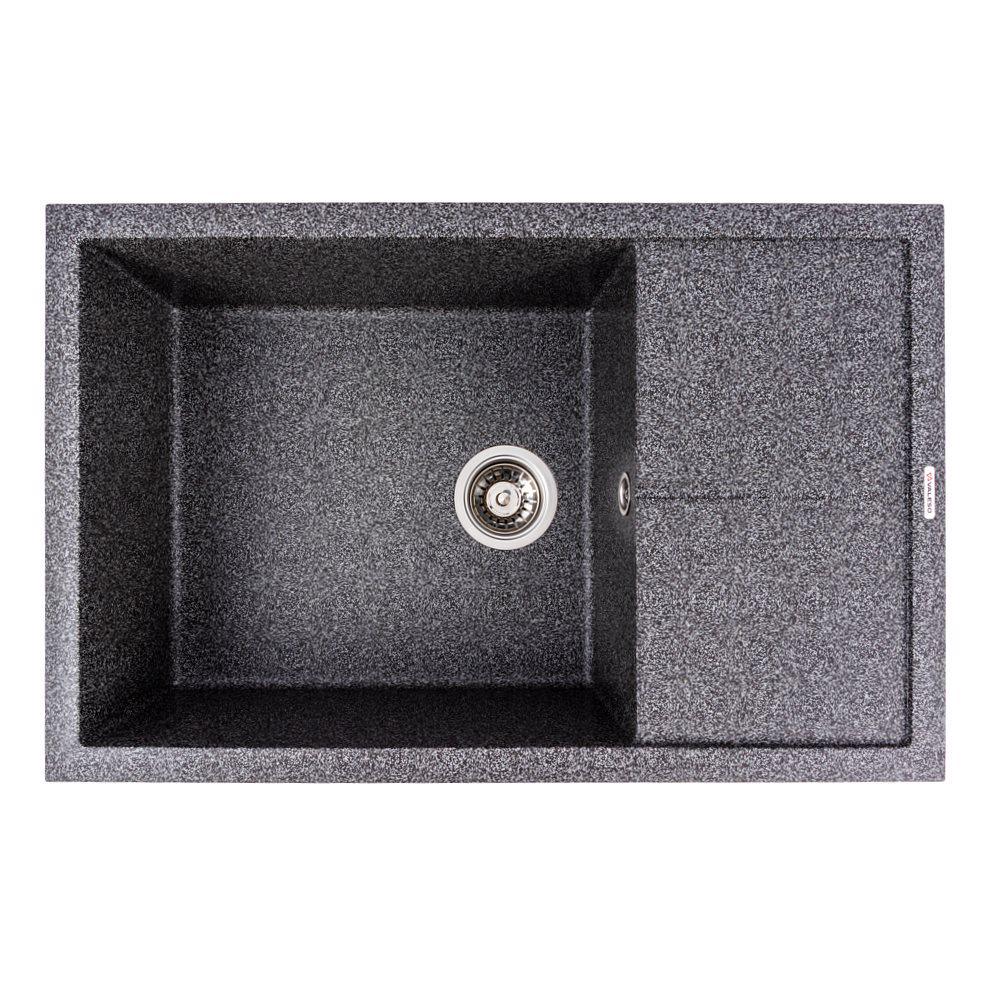 Мийка кухонна гранітна 7950 CALYPSO Valeso/змішувач Q411MB/сифон Графітовий - фото 3 Мийка кухонна гранітна 7950 CALYPSO Valeso/змішувач Q411MB/сифон Графітовий - фото 3