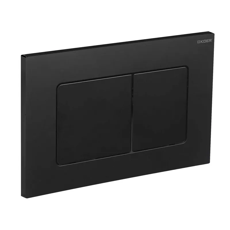 Панель смыва KOER KT-0602-05 пластиковая кнопка квадратная Черный (KR5181)