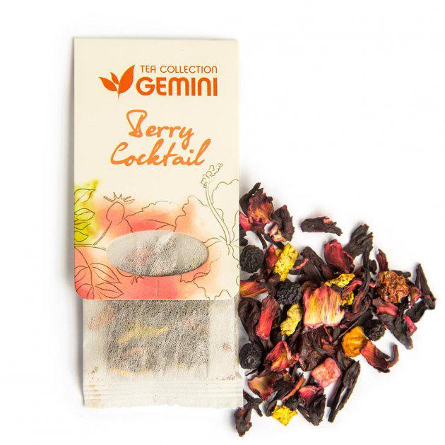 Чай чорний пакетований Gemini Tea Collection Berry Cocktail 15 пакетиків (4820156430256)