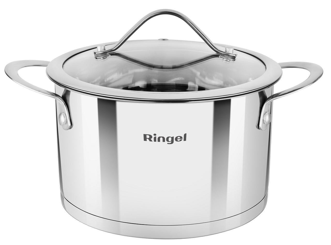 Каструля RINGEL Grey Line з кришкою з нержавіючої сталі 5,5 л 24 см (RG-2022-24) Каструля RINGEL Grey Line з кришкою з нержавіючої сталі 5,5 л 24 см (RG-2022-24)