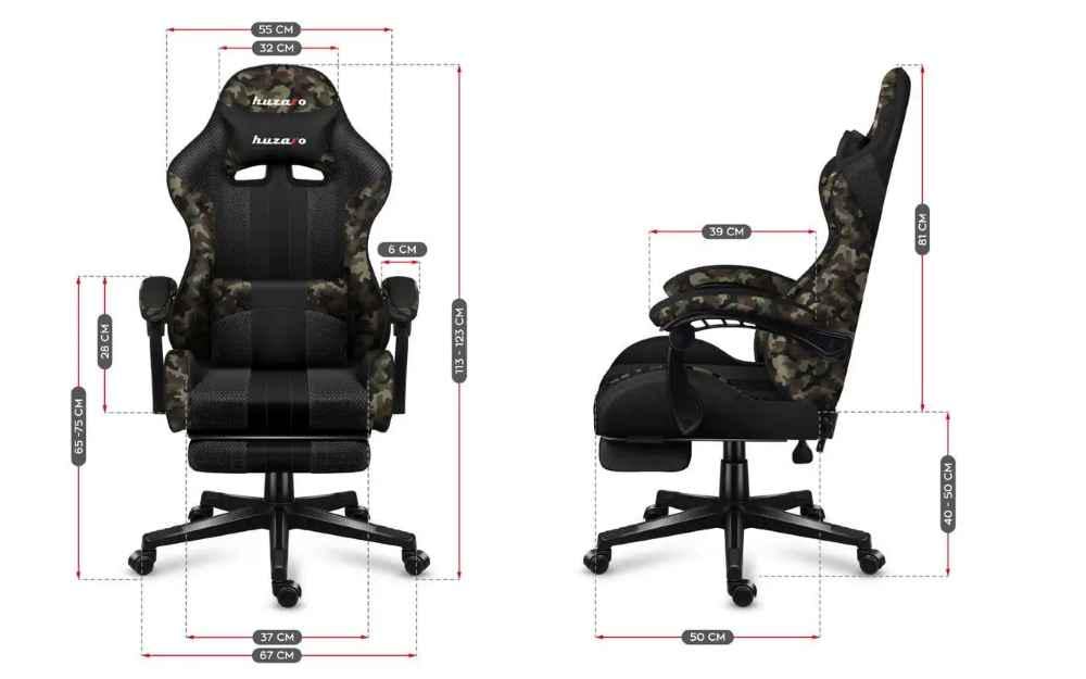 Компьютерное кресло Huzaro Force 4,7 Camo (Force 4.7 Gamo_melvNM) - фото 4