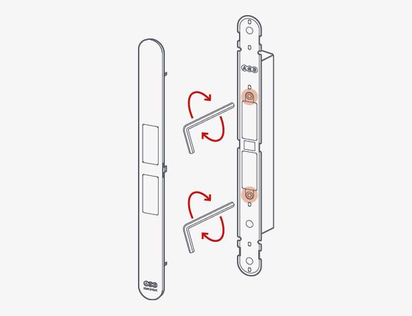 Накладка для защелки декоративная AGB Touch Хром матовый (B01120.31.34) - фото 2 Накладка для защелки декоративная AGB Touch Хром матовый (B01120.31.34) - фото 2