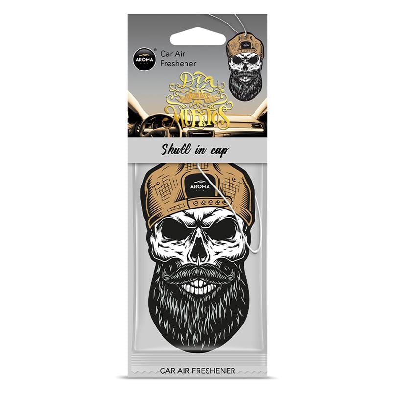 Ароматизатор Aroma Car Cellulose Dia De Los Muertos Skull In Cap (10919)