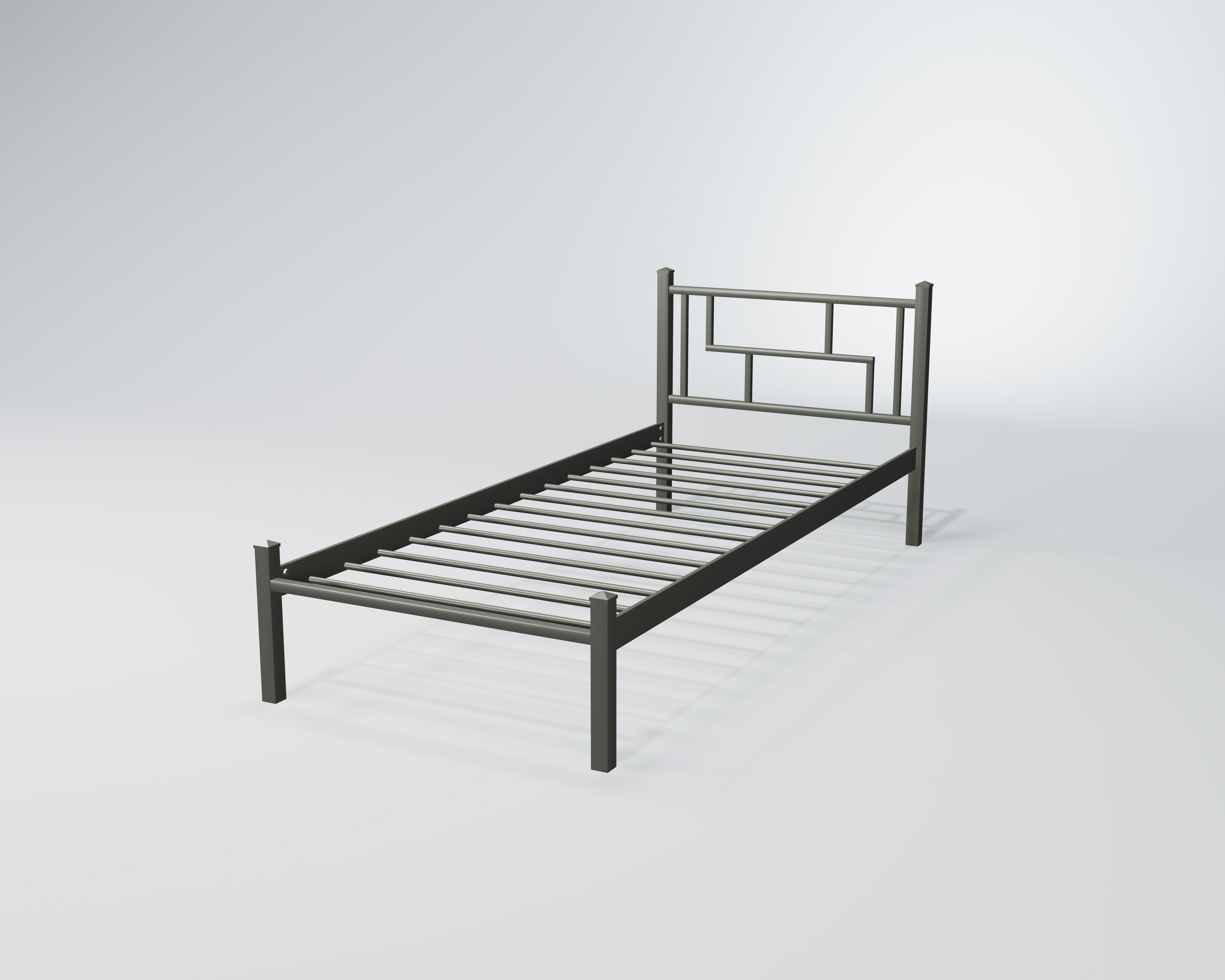 Кровать металлическая Амис Мини 80x200 см Серый