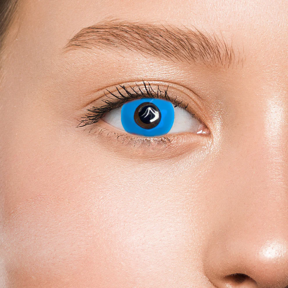 Контактные линзы синие Elite Lens Ультраблу +0,00 14,5 мм 2 шт. Синий (25906523)