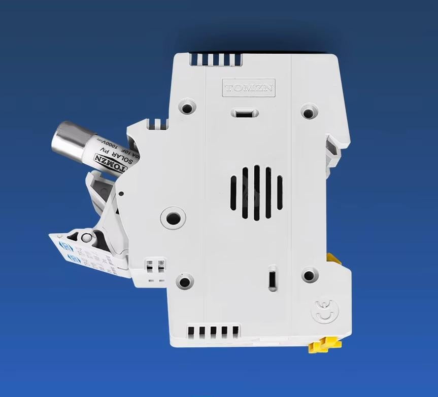 Тримач запобіжника TOMZN +1 32 А DC до 1000V однополюсний 1Р для сонячних панелей PV gPV TOPV-32 на DIN рейку 10x38 мм (98042728) - фото 12