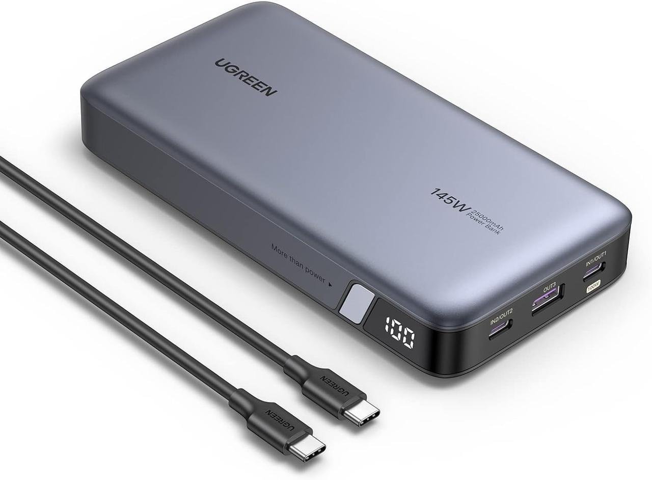 Повербанк Ugreen Powerbank 25000 mAh 145W Grey (000781) - фото 1