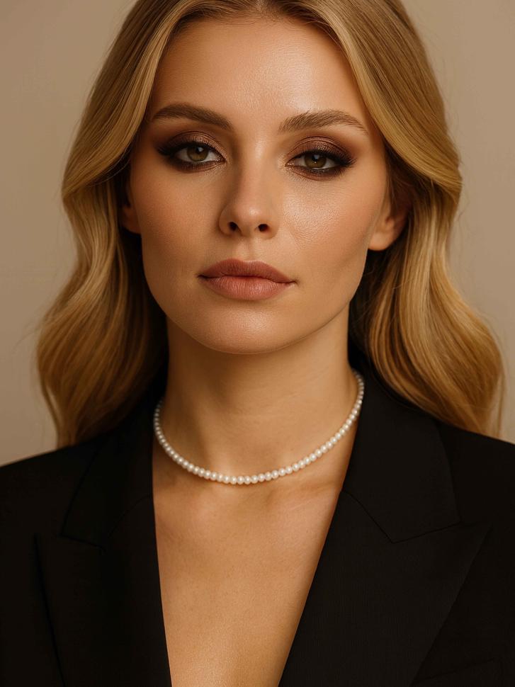 Чокер LeBijou з білих перлів (5026)