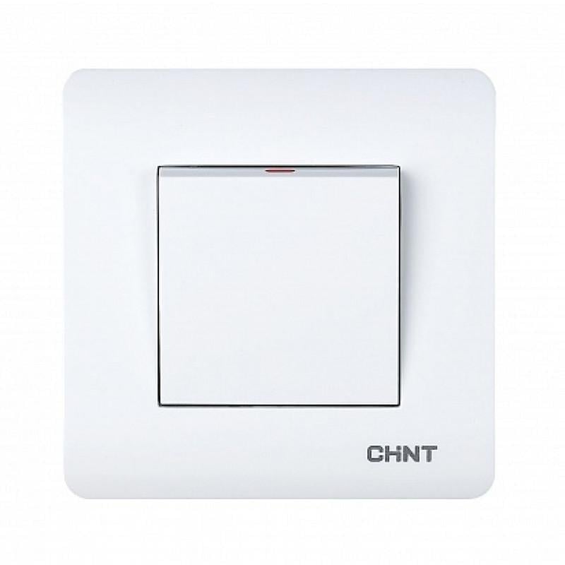 Вимикач CHINT NEW3 1-клавішний Білий (715377)