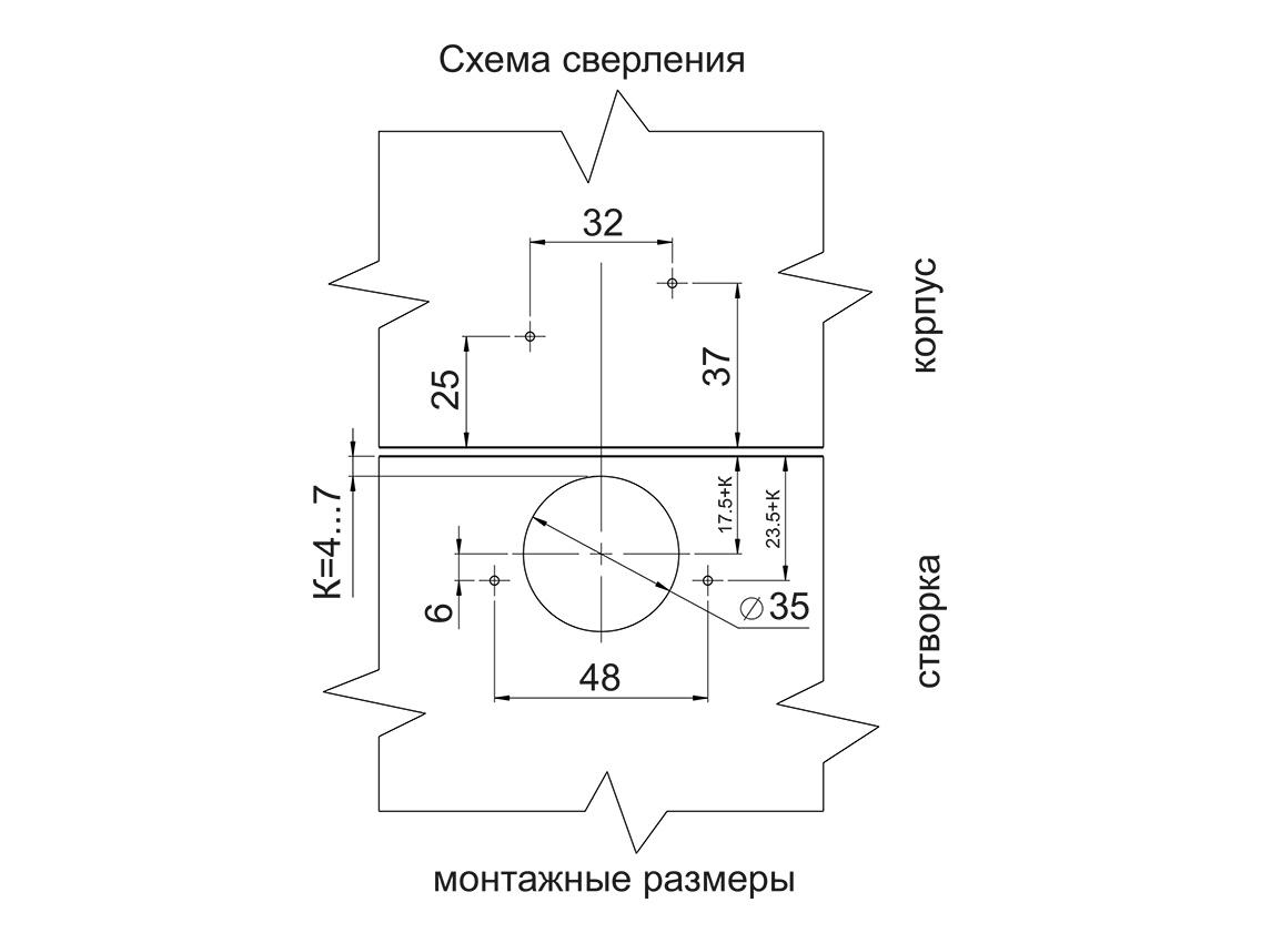 Петля Giff Prime роговая 25°-90° CLIP-ON - фото 6