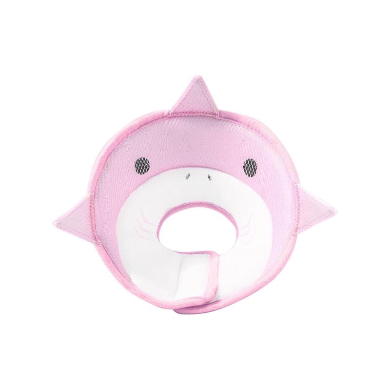 Воротник-подушка для кошек Lesko DT-613 Shark послеоперационный мягкий S Pink (25713893)