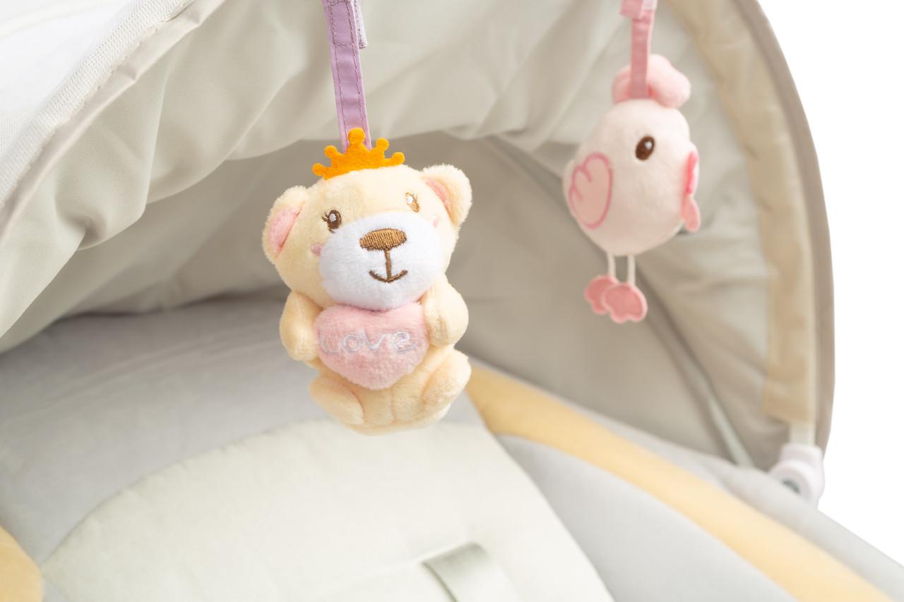 Гойдалка-шезлонг дитяча Caretero Opti Beige (2152565063) - фото 8