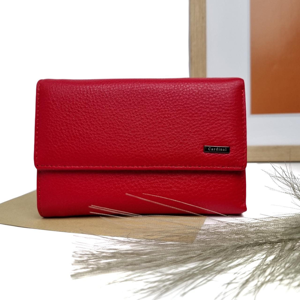 Гаманець жіночий шкіряний Cardinal Червоний (9034-08)